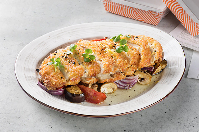 Грудка цыплёнка с овощами